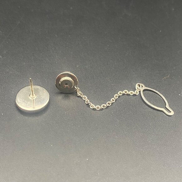 Vtg Japanese Maritime Self-Defense Force Cap Badge Anchor Cherry Blossom JMSDF - Picture 7 of 9